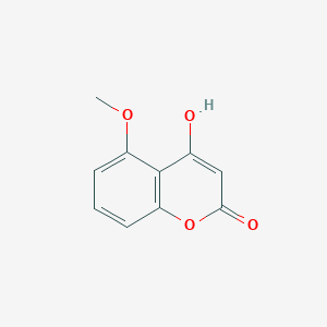 Chemical structure of 4-Hydroxy-5-methoxy-2h-chromen-2-one