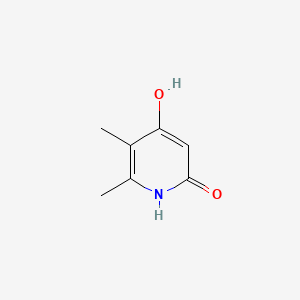 Chemical structure of 4-Hydroxy-5,6-dimethylpyridin-2(1H)-one