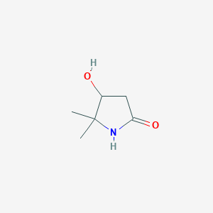 Chemical structure of 4-Hydroxy-5,5-dimethylpyrrolidin-2-one