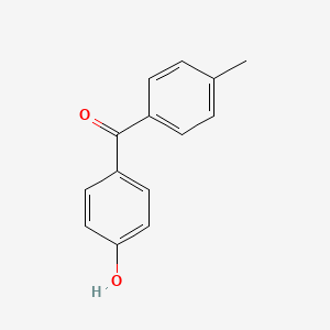 Chemical structure of 4-Hydroxy-4’-methylbenzophenone