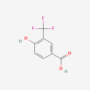 Chemical structure of 4-Hydroxy-3-Trifluoromethylbenzoic Acid