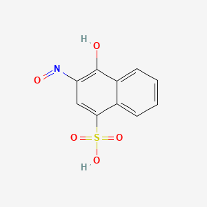 Chemical structure of 4-Hydroxy-3-nitroso-1-naphthalenesulfonic Acid Hydrate