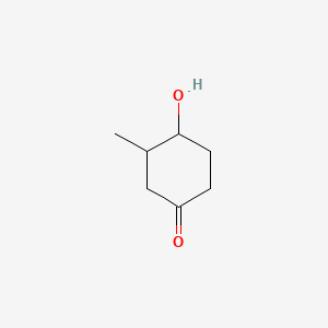 Chemical structure of 4-Hydroxy-3-methylcyclohexan-1-one