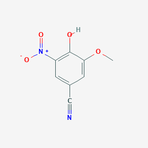 Chemical structure of 4-HYDROXY-3-METHOXY-5-NITROBENZONITRILE