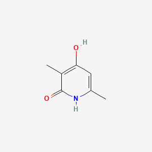 Chemical structure of 4-Hydroxy-3,6-dimethylpyridin-2(1H)-one