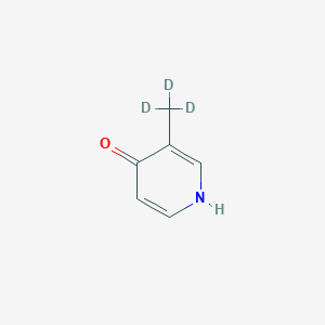 Chemical structure of 4-Hydroxy-3-(methyl-d3)-pyridine
