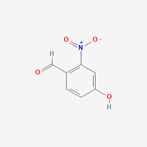 Chemical structure of 4-Hydroxy-2-nitrobenzaldehyde