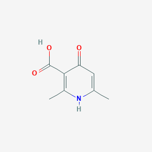 Chemical structure of 4-Hydroxy-2,6-dimethylnicotinic acid