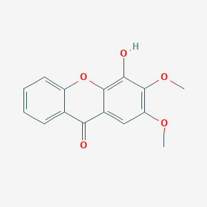 Chemical structure of 4-Hydroxy-2,3-dimethoxyxanthone