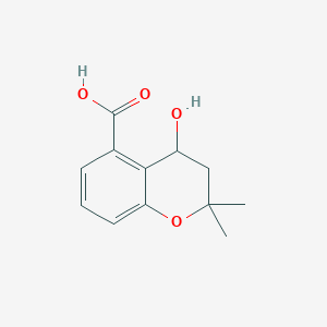 Chemical structure of 4-Hydroxy-2,2-dimethylchroman-5-carboxylic acid