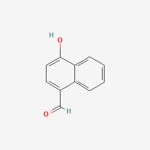 Chemical structure of 4-Hydroxy-1-naphthaldehyde