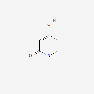 Chemical structure of 4-Hydroxy-1-methyl-2-pyridone