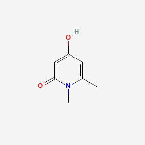 Chemical structure of 4-Hydroxy-1,6-dimethyl-1H-pyridin-2-one