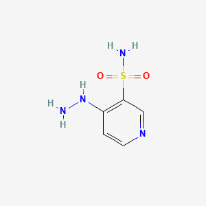 Chemical structure of 4-Hydrazinylpyridine-3-sulfonamide