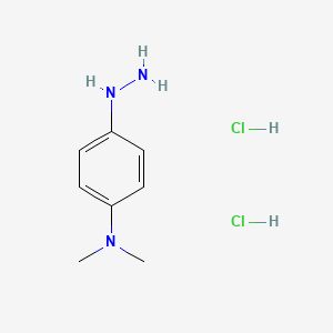 Chemical structure of 4-Hydrazinyl-N,N-dimethylaniline dihydrochloride
