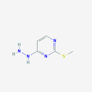 Chemical structure of 4-Hydrazinyl-2-(methylthio)pyrimidine