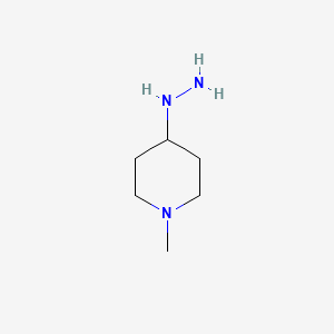 Chemical structure of 4-Hydrazinyl-1-methylpiperidine