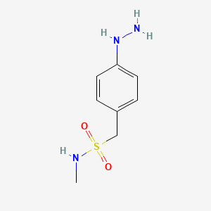 Chemical structure of 4-Hydrazino-N-methylbenzenemethanesulfonamide