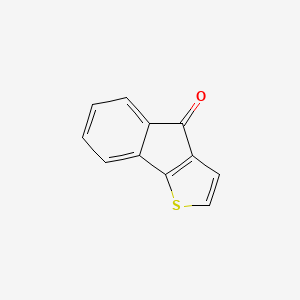 Chemical structure of 4H-Indeno[1,2-b]thiophen-4-one