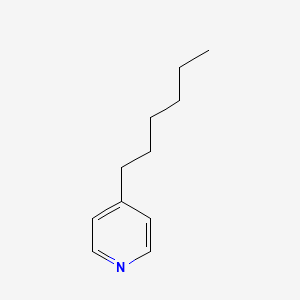 Chemical structure of 4-Hexylpyridine