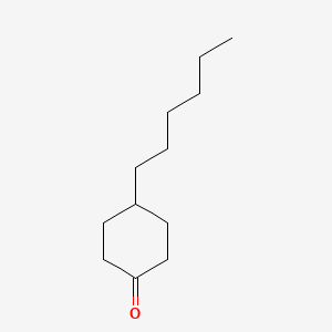 Chemical structure of 4-hexylcyclohexanone