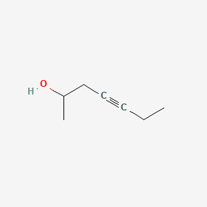 Chemical structure of 4-Heptyn-2-ol