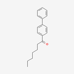 Chemical structure of 4-Heptanoylbiphenyl