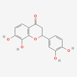 Chemical structure of 7,8,3',4'-Tetrahydroxyflavanone