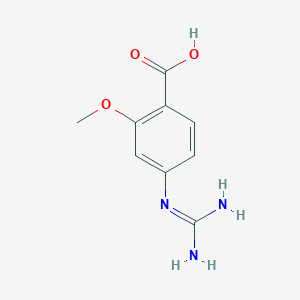 Chemical structure of 4-Guanidino-2-methoxybenzoic acid