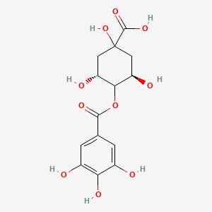 Chemical structure of 4-Galloylquinic acid