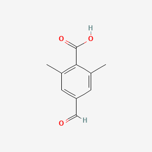Chemical structure of 4-Formyl-2,6-dimethylbenzoic acid