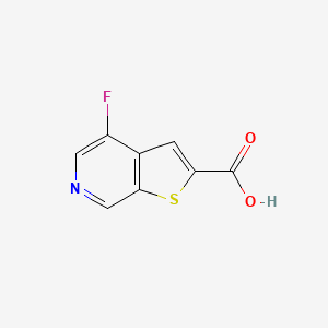 Chemical structure of 4-Fluorothieno[2,3-c]pyridine-2-carboxylic acid