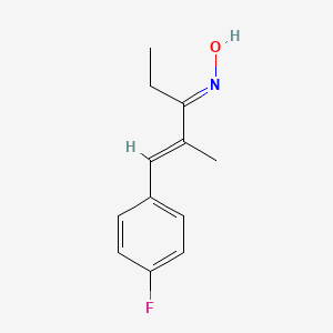 Chemical structure of 4-fluorospiro[1,2-dihydroindole-3,4'-oxane]