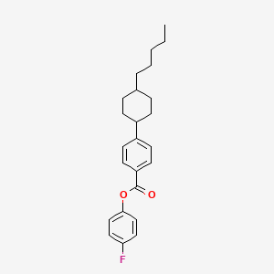 Chemical structure of 4-Fluoro-Phenyl-4'-Trans-PentylcyclohexylBenzoate
