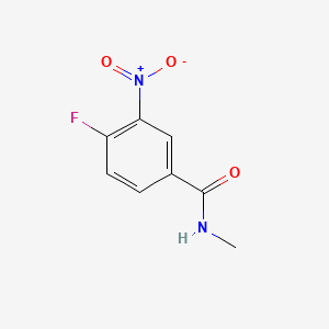 Chemical structure of 4-Fluoro-N-methyl-3-nitrobenzamide