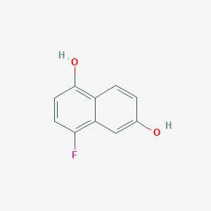 Chemical structure of 4-Fluoronaphthalene-1,6-diol
