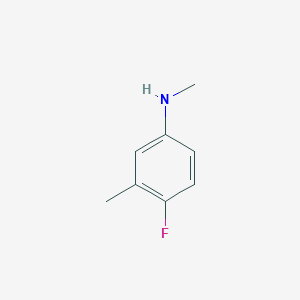 Chemical structure of 4-Fluoro-N,3-dimethylaniline