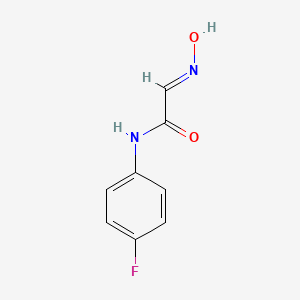 Chemical structure of 4-Fluoroisonitrosoacetanilide