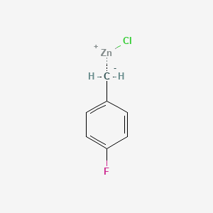Chemical structure of 4-Fluorobenzylzinc chloride
