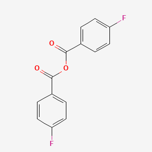 Chemical structure of 4-Fluorobenzoic anhydride