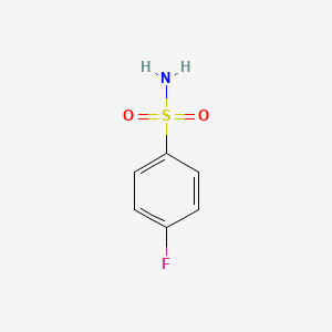 Chemical structure of 4-Fluorobenzenesulfonamide