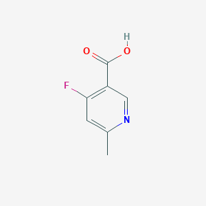 Chemical structure of 4-fluoro-6-Methylnicotinic acid