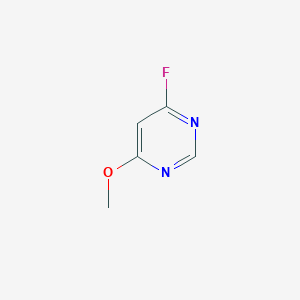 Chemical structure of 4-Fluoro-6-methoxypyrimidine