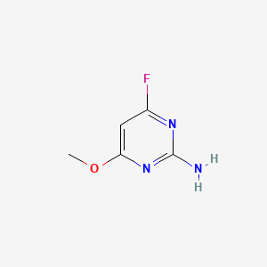 Chemical structure of 4-Fluoro-6-methoxypyrimidin-2-amine