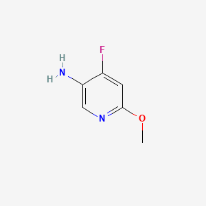 Chemical structure of 4-Fluoro-6-methoxypyridin-3-amine