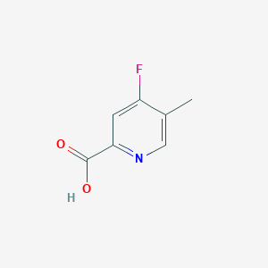 Chemical structure of 4-Fluoro-5-methylpicolinic acid