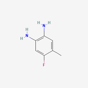 Chemical structure of 4-Fluoro-5-methylbenzene-1,2-diamine