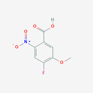 Chemical structure of 4-Fluoro-5-methoxy-2-nitrobenzoic acid