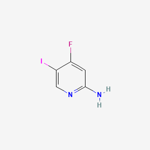 Chemical structure of 4-Fluoro-5-iodopyridin-2-amine