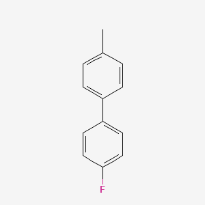 Chemical structure of 4-Fluoro-4'-methyl-1,1'-biphenyl
